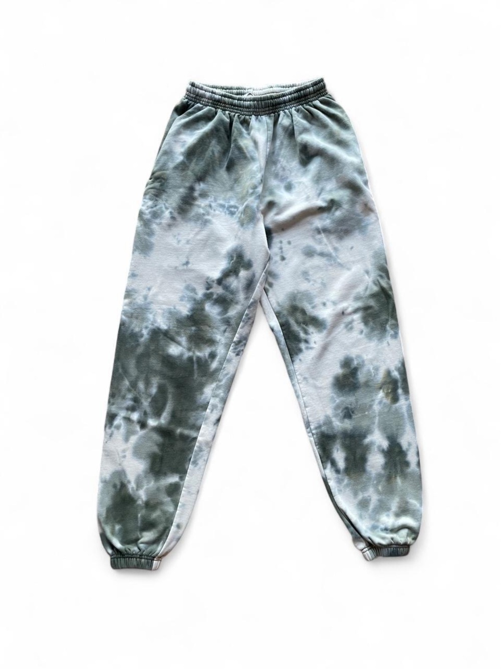 Tie-Dye Jogger Pants - Gray/Green